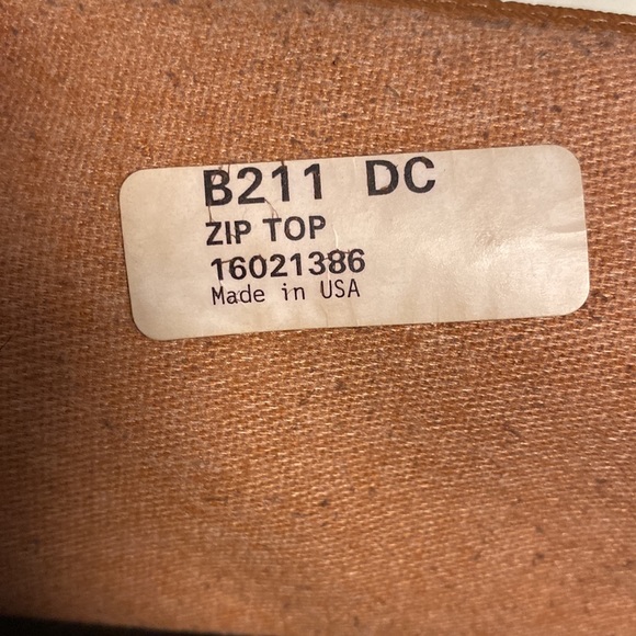 Vintage Dooney & Bourke All Weather Leather B211 Zip Top Shoulder Bag - Picture 12 of 14